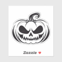 Kürbis mit Schädelschablone