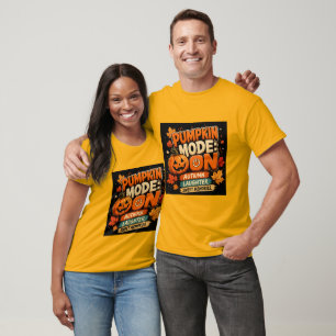 Kürbis-Modus: AN T-Shirt   Lustiges Halloween T-Sh