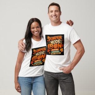 Kürbis-Modus: AN T-Shirt   Lustiges Halloween T-Sh