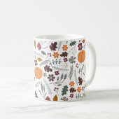 Kürbis-Muster Kaffeetasse (VorderseiteRechts)