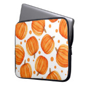 Kürbis-nahtloses Muster Laptopschutzhülle (Vorderseite Links)