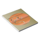 Kürbis Notizblock (angewinkelt)