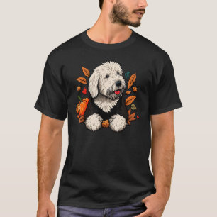 Kürbis Old English Sheepdog Kostüm auf Bobtail Ha T-Shirt