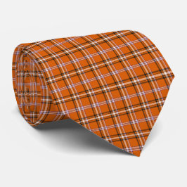 Kürbis Orange Karo Retro-Farben Schlips Krawatte