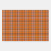 Kürbis-Orange-Karorettro-Farbe Geschenkpapier Set (Vorderseite 3)