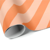 Kürbis-orange und diagonale Streifen Geschenkpapier (Rolleneckpunkt)