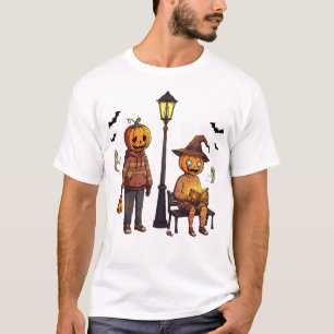 Kürbis-Pals-Hoodie – Gruselig süße Halloween-Straß T-Shirt