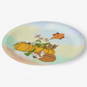 Kürbis  pappteller (Schrägansicht)