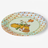 Kürbis  pappteller (Schrägansicht)