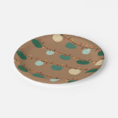 Kürbis Pappteller (Schrägansicht)