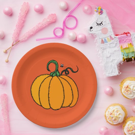 Kürbis-Pappteller Pappteller (Party)