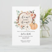 Kürbis-Party Einladung (Stehend Vorderseite)