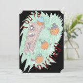 Kürbis Party! Einladung (Stehend Vorderseite)