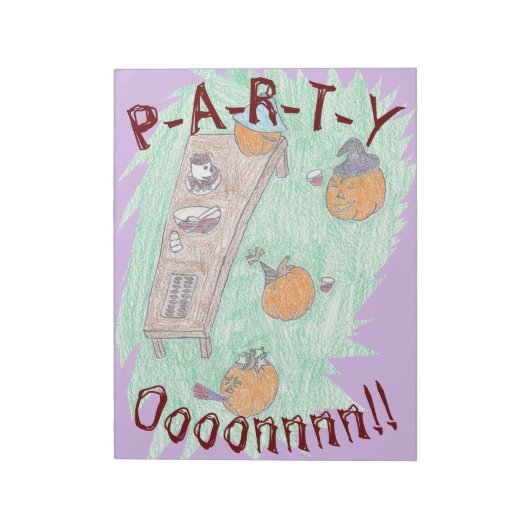 Kürbis Party! Notizblock (Rotiert)