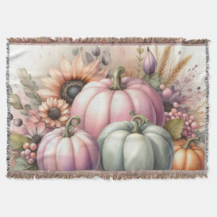 Kürbis pastellfarbene Kürbis Aquarellmalerei Decke