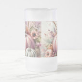 Kürbis pastellfarbene Kürbis Aquarellmalerei Mattglas Bierglas (Mittel)