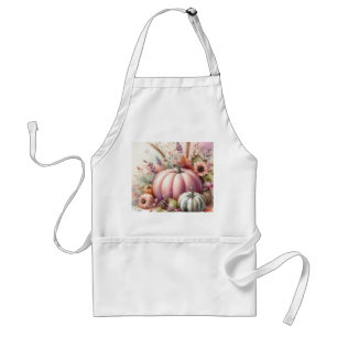 Kürbis pastellfarbene Kürbis Aquarellmalerei Schürze