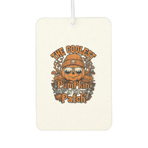 Kürbis-Patch-Halloween-Mütze-Sonnenbrille coolster Autolufterfrischer