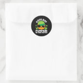 Kürbis-Patch Kinder Jungen oder Mädchen Herbst Coo Runder Aufkleber (Tasche)