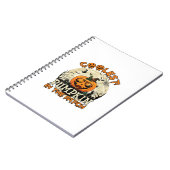 Kürbis-Patch-Sonnenbrille Hexenhut Halloween Notizblock (Linke Seite)