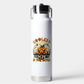 Kürbis-Patch-Sonnenbrille Hexenhut Halloween Trinkflasche (Vorderseite)