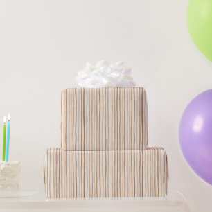 Kürbis-Pfirsich-Latte-Braune-Punkte-Geburtstag Geschenkpapier