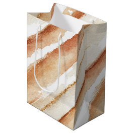 Kürbis-Pfirsich-Latte-Streifen Geburtstag Mittlere Geschenktüte