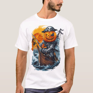Kürbis-Pirat-Abenteuer T-Shirt