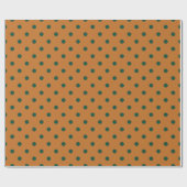 Kürbis-Polka-Punkte (groß) Geschenkpapier (Flach)