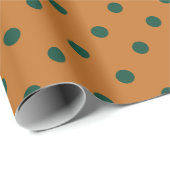 Kürbis-Polka-Punkte (groß) Geschenkpapier (Rolleneckpunkt)