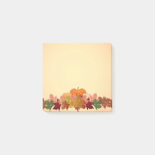 Kürbis Post-it Klebezettel (Vorderseite)