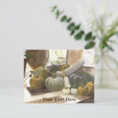 Kürbis Postkarte (Stehend Vorderseite)