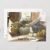 Kürbis Postkarte (Vorne/Hinten)