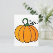 Kürbis Postkarte (Stehend Vorderseite)