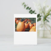 Kürbis Postkarte (Stehend Vorderseite)