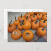 Kürbis Postkarte (Vorne/Hinten)