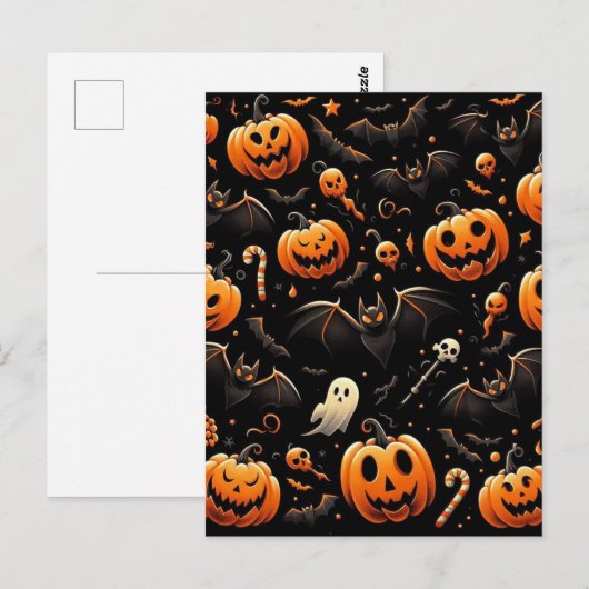 Kürbis Postkarte (Vorne/Hinten)