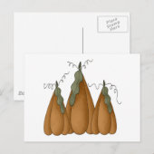 Kürbis Postkarte (Vorne/Hinten)