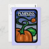 Kürbis Postkarte (Vorne/Hinten)