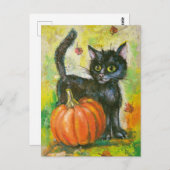 Kürbis Postkarte (Vorne/Hinten)