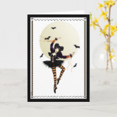 Kürbis-Prinzessin Halloween Card Karte (Gelbe Blume)