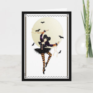 Kürbis-Prinzessin Halloween Card Karte