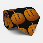 Kürbis-PU-Krawatte Krawatte (Gerollt)
