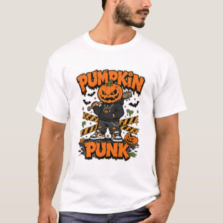Kürbis-Punk-Halloween-Strassenmonster T-Shirt