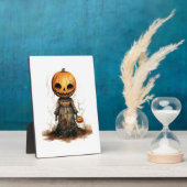 Kürbis-Puppe-Halloween-Aufkleber Fotoplatte (Seite)