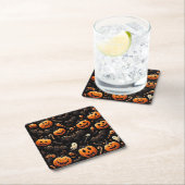 Kürbis Rechteckiger Pappuntersetzer (Vor Ort)