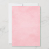 Kürbis-Rosa-Bugkokette Herbstbabydusche Einladung (Rückseite)