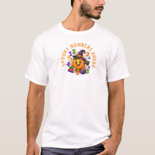 Kürbis sagt, zähl Mathelehrer Halloween T-Shirt