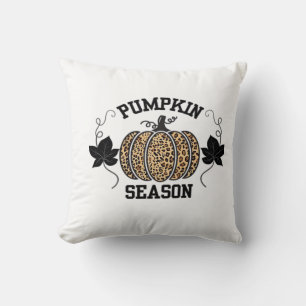 Kürbis-Saison Cheetah-Druck-Kürbis Herbst-Design  Kissen