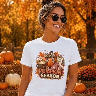 Kürbis-Saison-Claymation-Style-Design Damen T-Shirt
